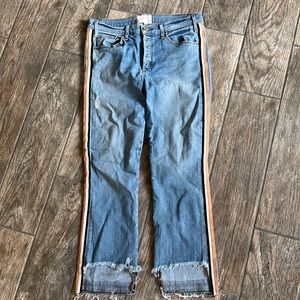MCGUIRE jeans with ribbon trim down legs